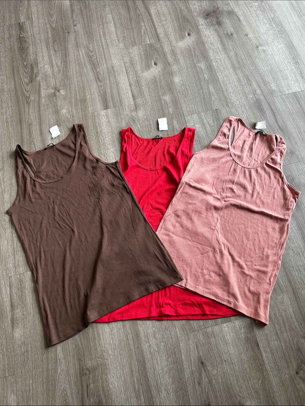 🆕 Ambiance Trio Tank Tops in Brown, Red, and Dusty Pink